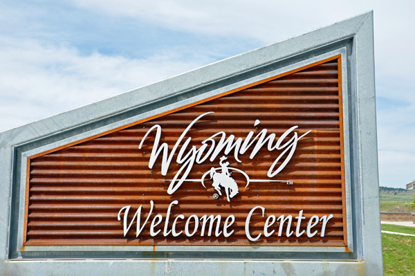 Wyoming Welcome Center sign